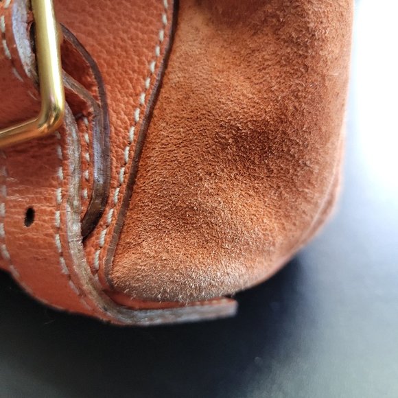 Gucci Mini Suede Bamboo Backpack Orange - Rare Color Auth main image 13